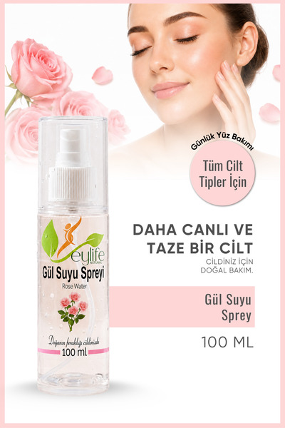 eylife naturel Gül Suyu Spreyi 100 ml