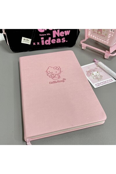 Choice Pink Sanrio Stationery Set 80 Pages Soft Leather Cover Cute Stationery...