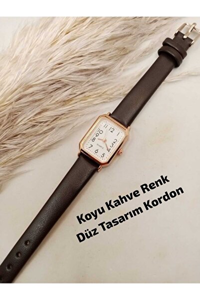 Brality (KİŞİYE ÖZEL YAZI YAZILIR) , Vintage Model Kadın Kol Saati , Rose Ren...