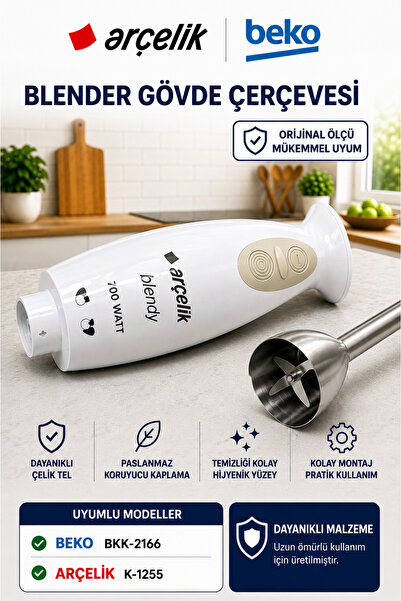 Beko BKK 2166 RENDELİ HAND BLENDE Blender Gövde Çerçevesi Orijinal 9191870057