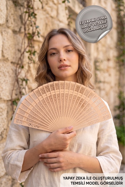 Massaltay Bambu Oymalı Gelin Nedime Yelpazesi – Bride To Be Bekarlığa Veda ve...