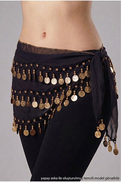 Massaltay Women's Belly Dance Belt High Quality Intensely Embroidered Belly D...