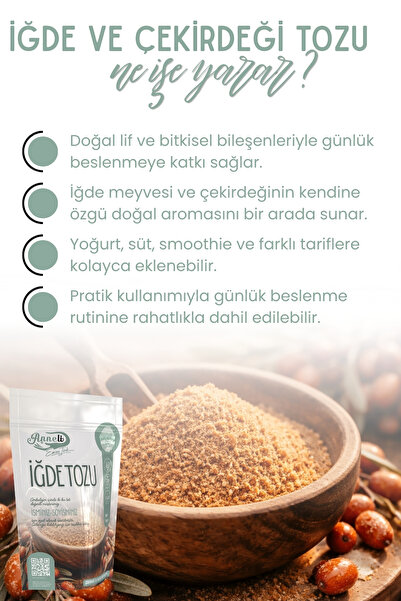 Emine türk anneli 1 Kg Iğde Ve Çekirdeği Tozu ( Iğde Unu ) % 100 Doğal Annemeli Günlük Taze Öğütülür.