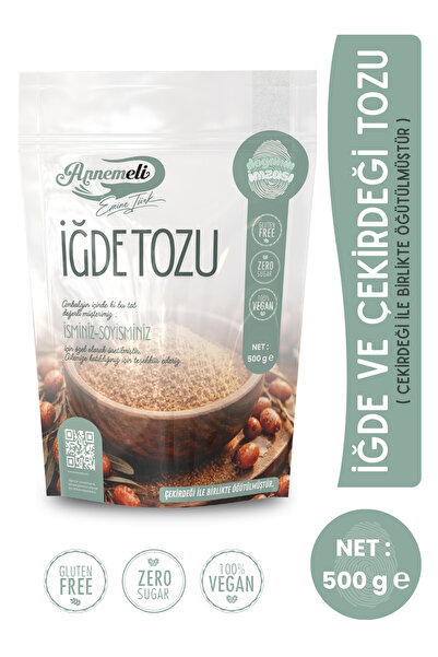 EMİNE TÜRK ANNEMELİ 500 GR İĞDE VE ÇEKİRDEĞİ TOZU ( İĞDE UNU) % 100 DOĞAL GÜN...
