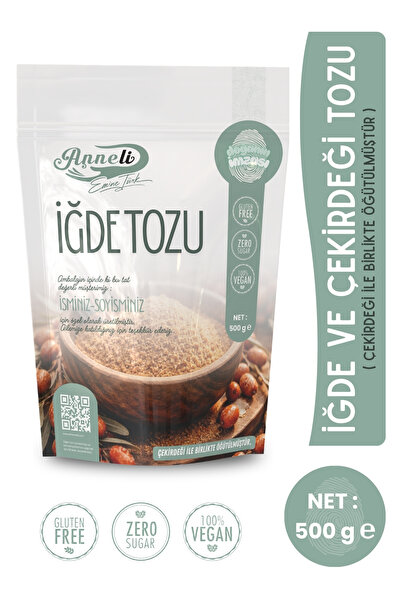 Emine türk anneli 500 gr Iğde Ve Çekirdeği Tozu ( Iğde Unu) % 100 Doğal Günlü...