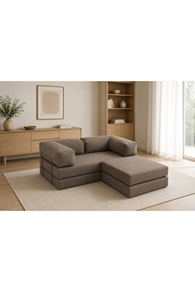 Vivense COMFORT SERİSİ YATAKLI MİNİ KÖŞE KOLTUK, GRİ
