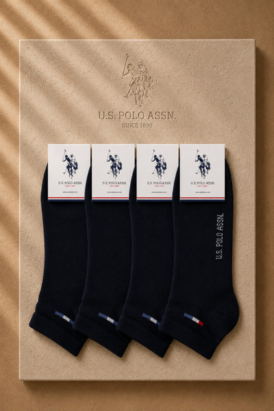 U.S. Polo Assn. 4 Pairs of Booties Socks