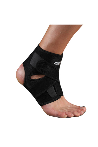 Choice Black JINGBA SUPPORT 1 PCS Adjustable Compression Ankle Brace Support ...