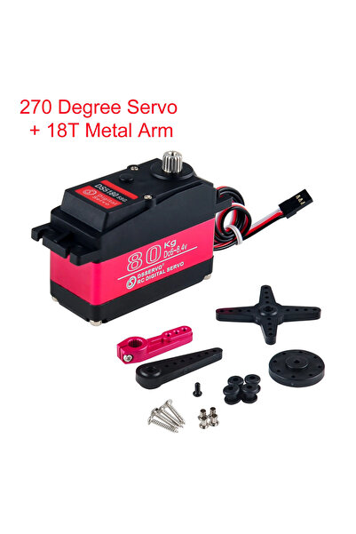 Choice 270 degree servo DS5180 80KG Digital Waterproof Servo Motor 180 270 De...