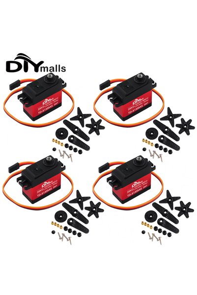 Choice 4pcs 35KG Servo 360 Degree Continuous Rotation Servo Digital Carbon Br...
