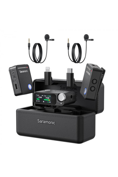 Saramonic Microfon wireless Ultra 03, 1x Receiver, 2x Microfon, Lavaliere, Au...