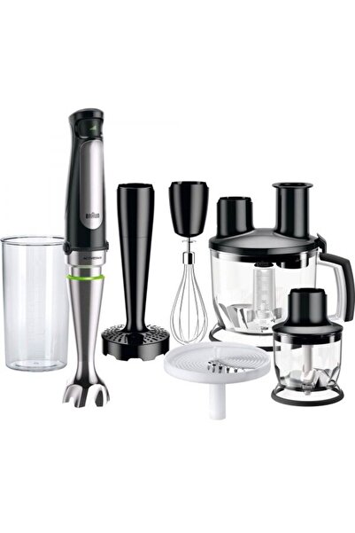 Braun Mixer vertical MQ7087X, 1000 W, Pahar gradat 0.6 l, Procesor alimente 1...