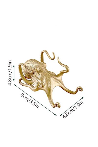 Choice Light Grey Creative Brass Octopus Stand For Computer Phone Pen Holder ...