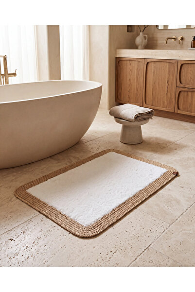 Cicim Home Luna Peluş Hasır Banyo Paspası 50×80 cm