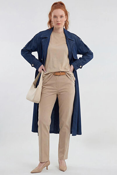 Kayra Washable Trench Coat Indigo