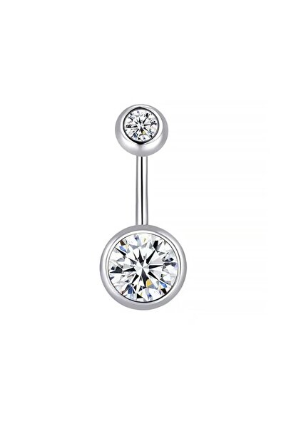 choice2 1.6-8mm S1-1pc-silvery 1Pc Belly Button Ring for Women, 316L Stainles...