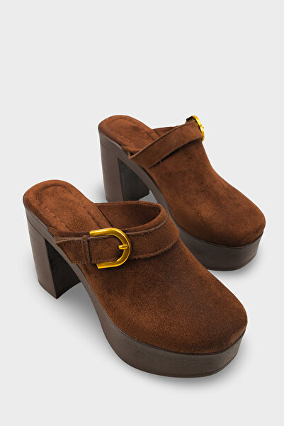 Capone Outfitters Edith Platform Ankle Strap Women's Sabo Slippers