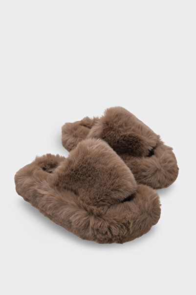 Capone Outfitters Dámské domácí pantofle Nyssa Plyšové chlupaté