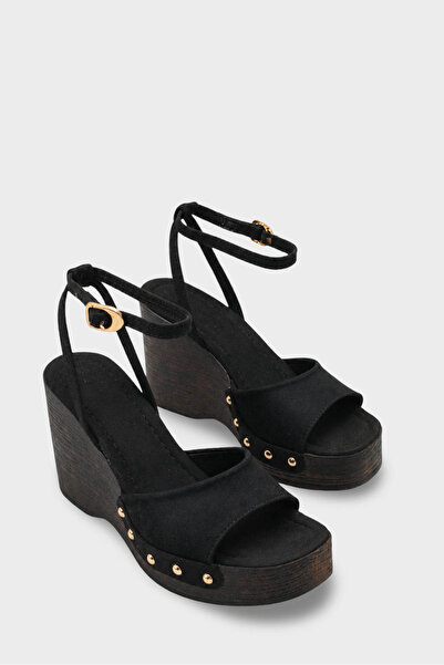 Capone Outfitters Aline Wedge Heeled Ankle Strap Women's Sandals