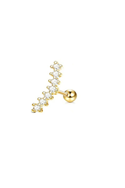 Choice S4-1pc-golden 1Pc 16G Stainless Steel Screw Back Stud Earrings for Wom...