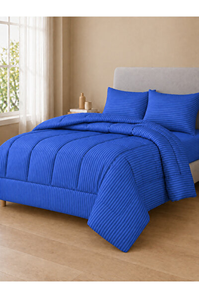 Hotel Linen Klub Stripe Comforter Set- Ultra Soft Brushed Microfiber Fabric, ...