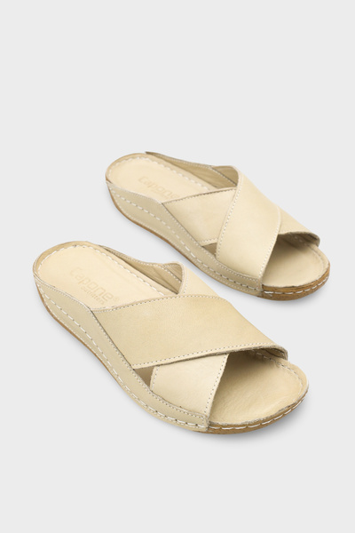 Capone Outfitters Papuci de damă Sophi din piele naturală, moi și confortabili