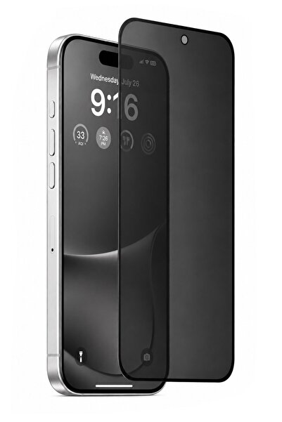 Vissona iPhone 16 Pro / iPhone 17 Uyumlu Hayalet Privacy %100 Gerçek Temperli...