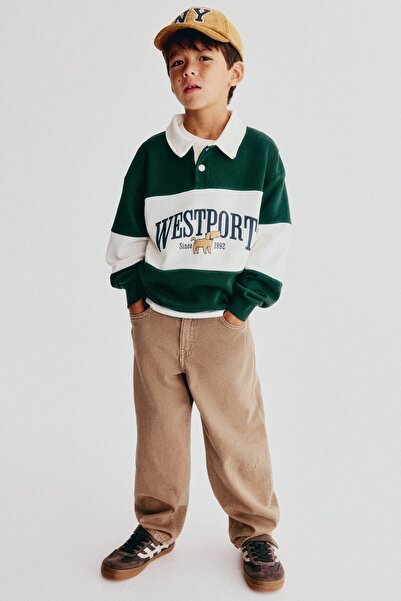 H&M Baskı Motifli Rugby Üstü