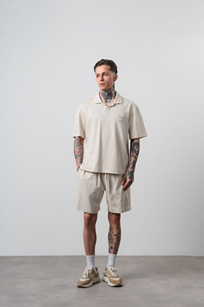 Respire Set de tricou și pantaloni scurți pentru bărbați La Dolce Vita, cu im...