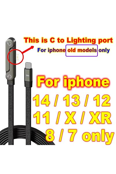 Choice1 1.5M TYPE-C-L kubie 240W bracket data cable, fast charging, compatibl...
