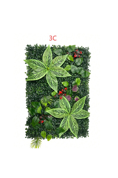 choice2 3C Artificial Green Wall Panels Faux Jungle Grass Decor for Home Gard...