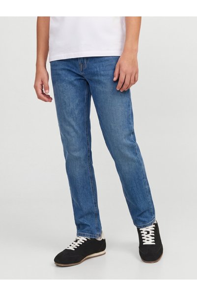 Jack & Jones Момчешки дънки, CHRIS, със средна талия и свободна кройка, сини