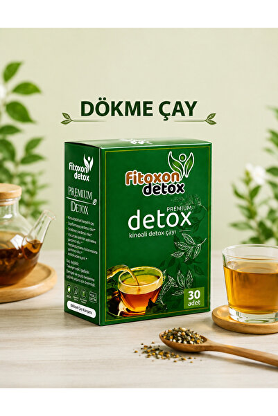 Fitoxon Özel Formül Kinoalı Detox Organik kilo vermeye yardımcı Karışık Çayı 30