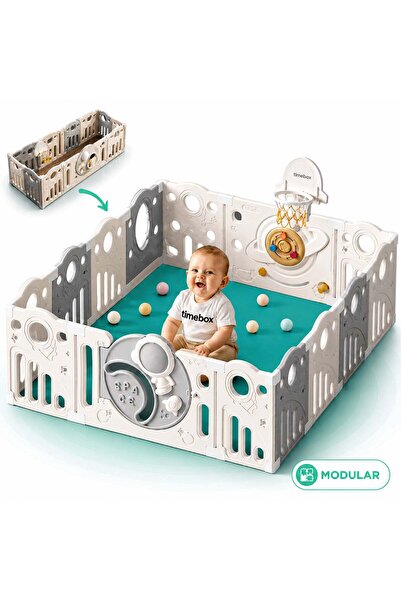 Timebox Tarc de Joaca Modular pentru Copii si Bebelusi, Gard de Protectie Ext...