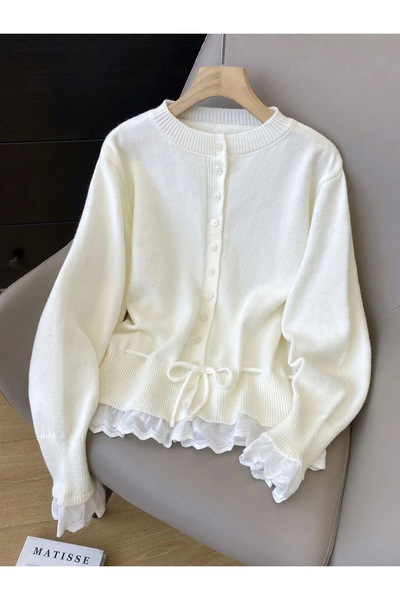 NATUFIAN STORE Cardigan de bază pentru femei, cu talie ajustabilă, cu margini...