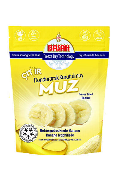 BAŞAK FREEZE DRİED-DONDURARAK KURUTULMUŞ MUZ 20 gr. X 3 Adet
