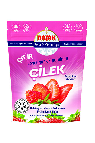 BAŞAK FREEZE DRİED-DONDURARAK KURUTULMUŞ ÇİLEK 18 gr. X 3 Adet