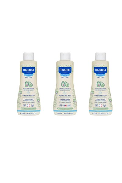 Mustela Gentle Shampoo Baby Shampoo 500 ml 3 Pieces