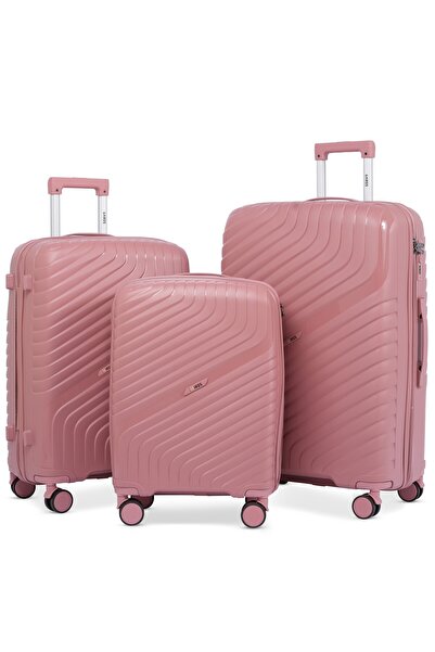 Kairos 3-Piece Luggage Set - 20"/24"/28" with Anti-Theft Zipper | Polypropyle...