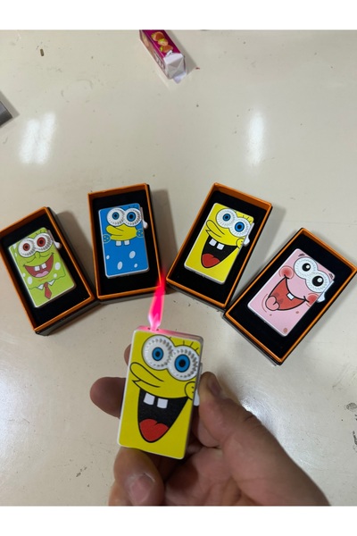 hızıroğulları Süngerbob Baskılı Sevgiliye Özel Koleksiyonluk Lüks Gazlı Çakmak