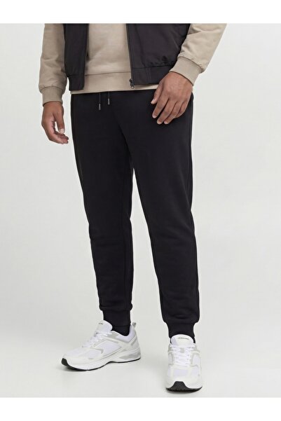Jack & Jones Plus Sweatpants JPSTGORDON JJBRADLEY, men, Regular fit, Black