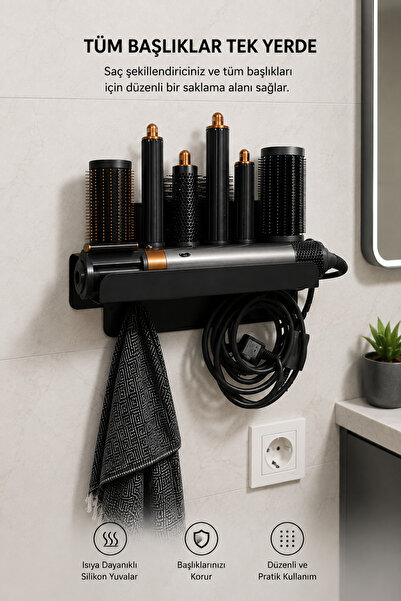 True Fresh Dyson Airwrap Saç Şekillendirici Uyumlu Standı / Banyo Askısı