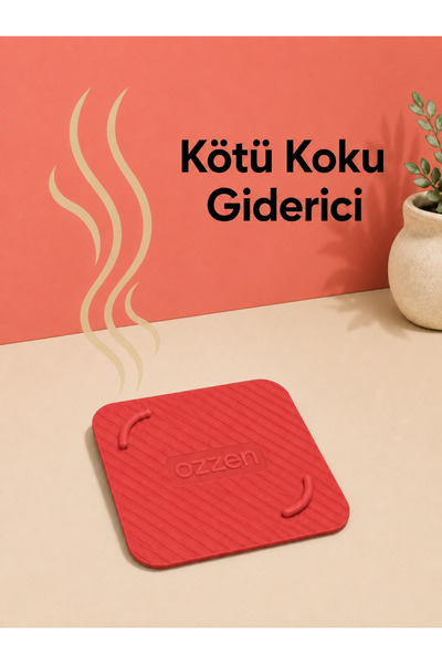 ozzen KIRMIZI Kötü Koku Böcek Önleyici Silikon Mat Banyo Mutfak Lavabo Balkon...