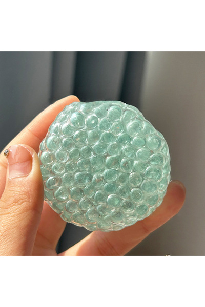 Choice1 Transparent Blue New Style Glass Bead Handmade Ball Toys Pressure Rel...