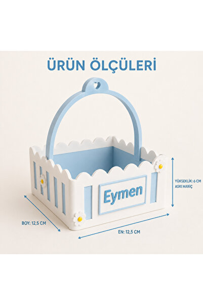 Aselhediyetasarımatölyesi Kişiye Özel 3D Erkek Bebek Hediye Sepeti - İsim Yaz...