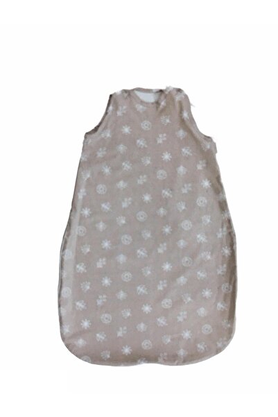 LORELLİ Sac de dormit de vara, 95 cm, bumbac ranforce, Grey & Beige Leaves
