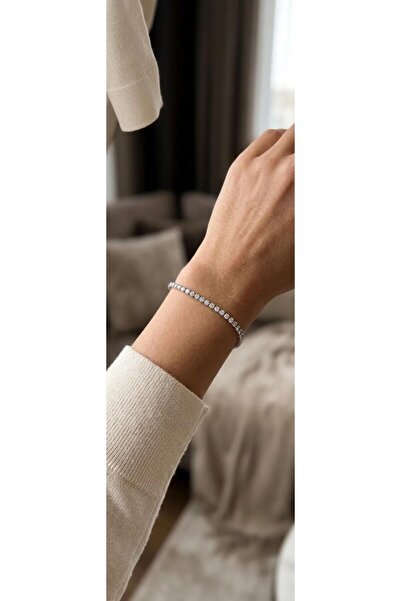 ZEY Steel Waterway Bracelet Silver Color Zircon Stone Elegant Women's Bracelet