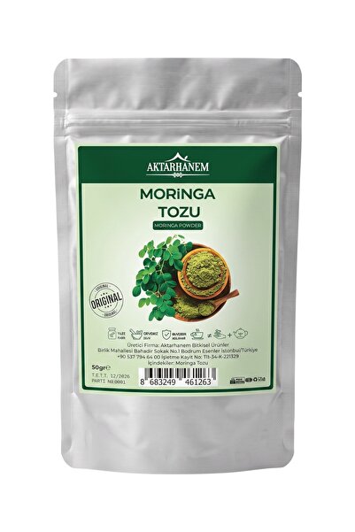 maisha&huile Moringa Yaprağı Tozu 50 GR - Süper Gıda Vitamin Deposu Saf Bitki...