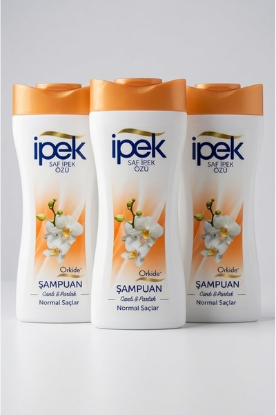 İpek Saf Özü Orkide Şampuan Canlı Parlak Normal Saçlar 480 ml*3 Adet