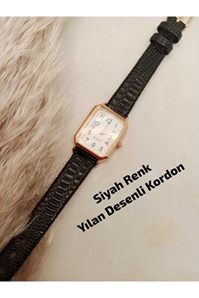 Brality (KİŞİYE ÖZEL YAZI YAZILIR) , Vintage Kadın Kol Saati , Siyah Renk Kor...